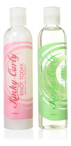 Kinky Curly Knot Today + Come Clean Shampoo Combo Set By Kin