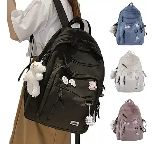 Mochila de regreso a la escuela para mochila escolar Mochila universitaria  para damas Mochilas impermeables de secundaria para niñas Adolescentes