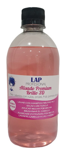 Alisado Premium Brillo 3d Linea Lap Profesional 500ml