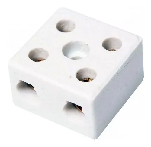 Conector Emenda De Fio De Porcelana Bipolar 50a 16mm Menor preço em Conector Emenda De Fio De Porcelana Bipolar 50a 16mm