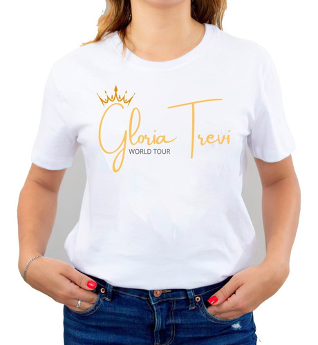 Polera Gloria Trevi 100% Algodón World Tour Chile 2023 C-862