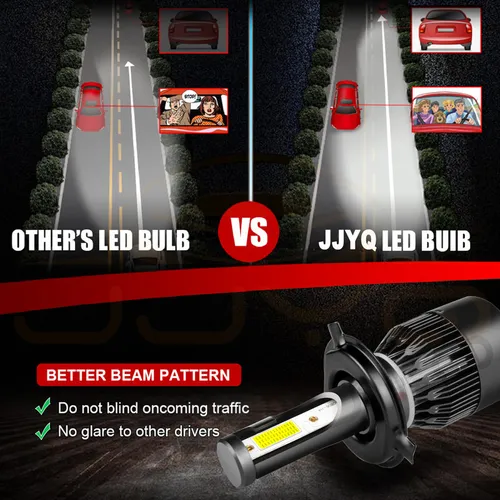 St Kit De Focos Led 9003 H4 De 14000 Lm Alta Y Baja Para