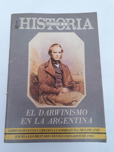 Revista Todo Es Historia N° 228 Abril 1986.darwinismo En Arg