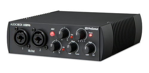 Interfaz de audio PreSonus AudioBox USB negra