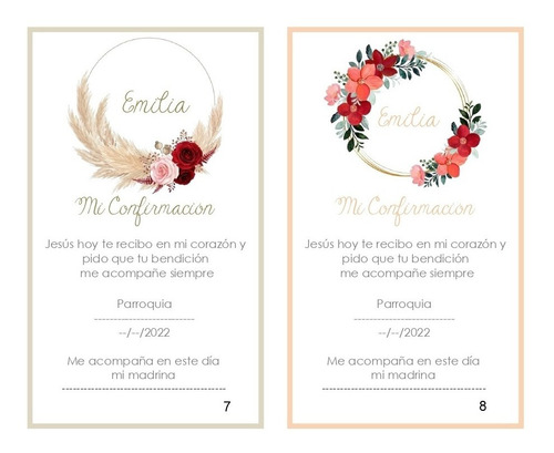 Kit Imprimible Tarjeta De Flores Para Confirmación, Comunión | MercadoLibre Kit Imprimible Tarjeta De Flores Para Confirmación, Comunión | MercadoLibre