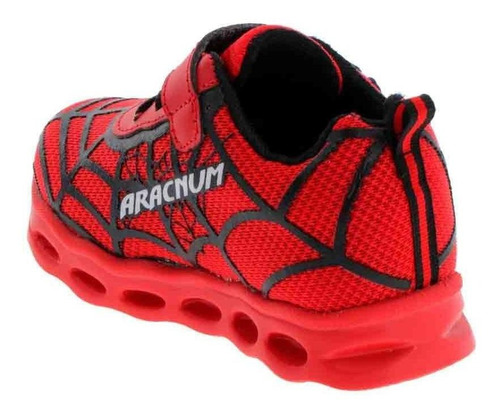 Imagen 3 de 5 de Tenis Niños Deportivos Luces Space Boys Spider Man