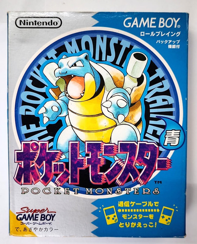 Pokemon Blue Azul Japonés Gbc * Game Boy Color *
