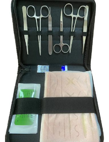 Kit Práctica Sutura 3 Capas 17 Cortes Todo Incluido