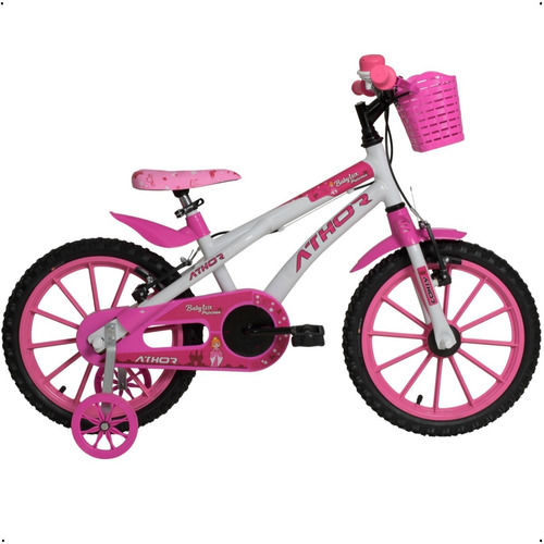 Bicicleta Infantil Aro 16 Athor Baby Lux Princess Feminina