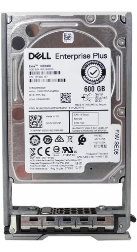 Dell Compellent 0kpv9f Kpv9f 600gb 2.5  Sff 12gbps 10k Emlc Sas Enterprise Plus Hard Drive