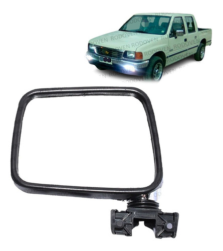 Espejo Izquierdo Para Chevrolet Luv Manual Cromado 1994