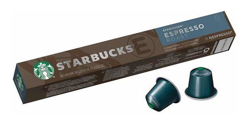 Imagen 2 de 5 de Capsulas Starbucks Espresso Roast Oficial By Nespresso 10 Unidades