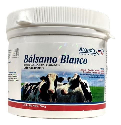 Imagen 1 de 1 de Bálsamo Blanco Aranda 240g