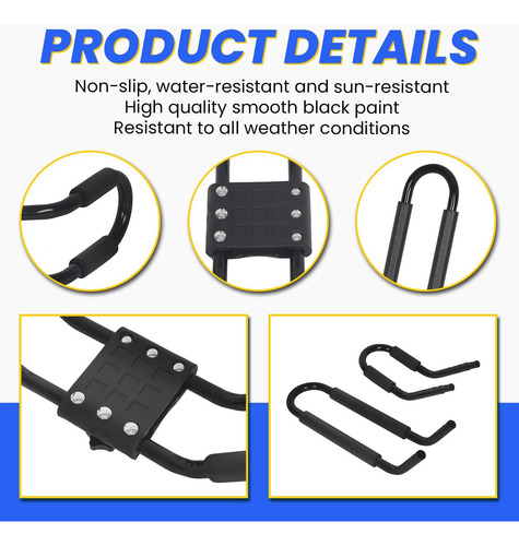 Soporte De Techo Universal Para Kayak Y Canoa 2 Pares