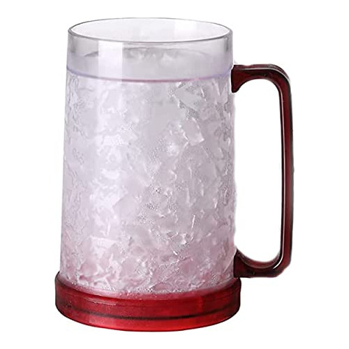 Vaso Congelador Gel Doble Pared - Rojo