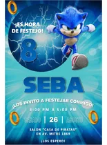 Comprar Sonic Kit Cumpleaños Imprimible Editable Candy Bar