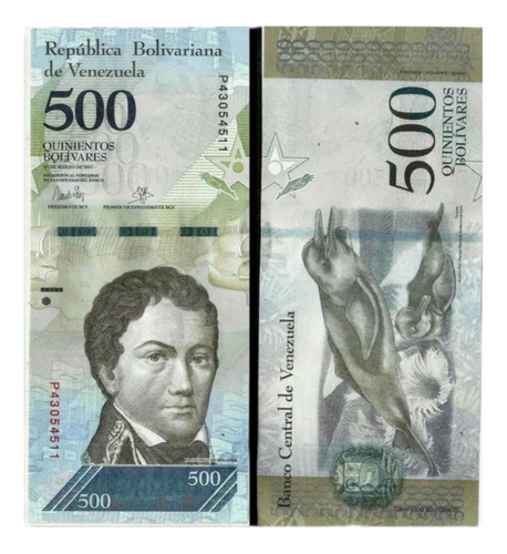 Billete De Venezuela, 500 Bolívares Año 2016