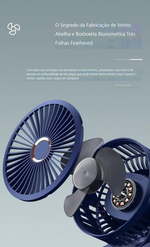 Mini Ventilador De Coche Silencioso, Portátil, Recargable,