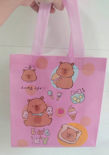 12 Bolsa Dulcero Capibara Reutilizable Fiesta Regalo Bolo Surtidos Capibara