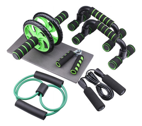 Tabla Multiuso Flexiones Pecho Foldable Ejercicios Color Black/Green