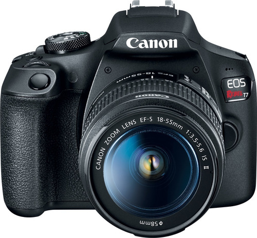 Imagen 1 de 10 de Canon Rebel T7 Kit 18-55mm Is Ii Nfc Wi-fi 24mp Full Hd Cmos