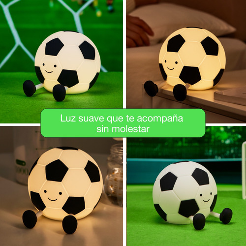 Lámpara Led Recargable Espanta Cuco Para Bebé Niños Rgb Usb