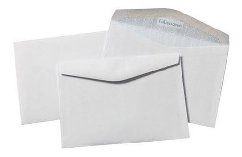 Sobres Carta Comercial  11x16cm Cja X500 Unidades Blanco 65g