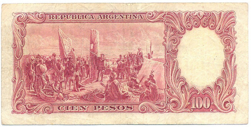 Billete Moneda Nacional 100 Pesos Bottero 2037 Monedasale