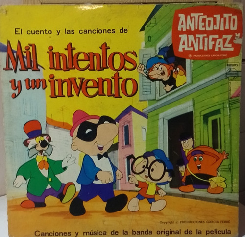 Lp Vinilo - Anteojito Y Antifaz - Mil Intentos Y Un Invento