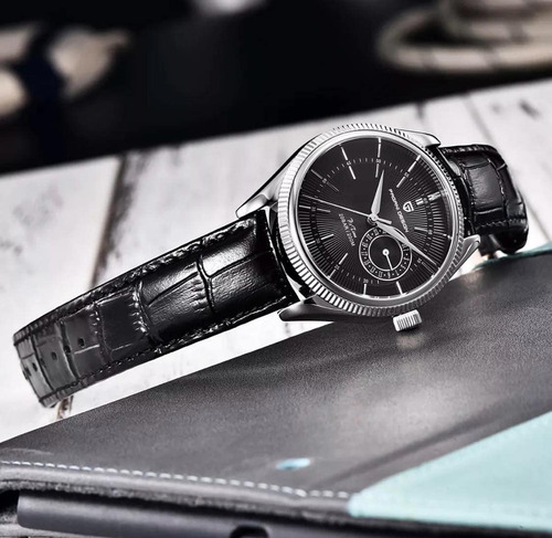 Relogio Pagani Design Pd 1689 Quartzo Movimento Japonês Vh65 Preto Prateado Preto