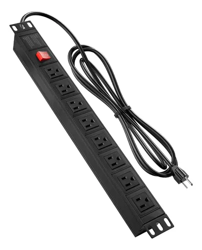 Regleta PDU Rack 10 4 Tomas Aluminio 3500W 1U Negro CROMAD > Informatica >  Cables y Conectores > Cables de alimentacion