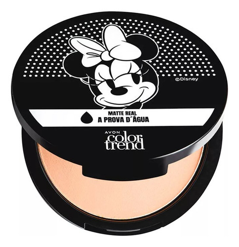 Pó Compacto Facial À Prova D'agua Avon C.t Matte Real Disney Tom 112 F