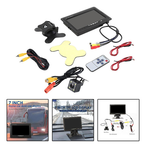 M Monitor Retrovisor Lcd Tft A Color De 7 Pulgadas, Camión