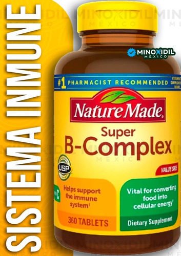 Super B-complex Nature Made Sistema Inmune 360 Tabletas