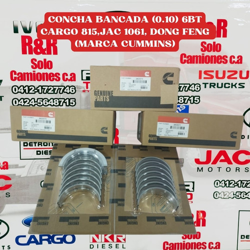 Concha Bancada 6bt(0.10) Cummins Para Cargo 815
