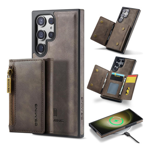 B Funda Tipo Cartera Desmontable For Samsung Galaxy S23 Ultra