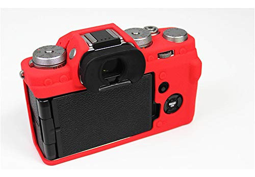 Estuche Para Fujifilm Fuji T4 Xt4 Silicona Color Rojo