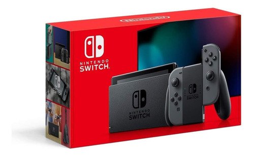 Nintendo Switch With Gray Joycon - Hac-001(-01) Casi Nuevo