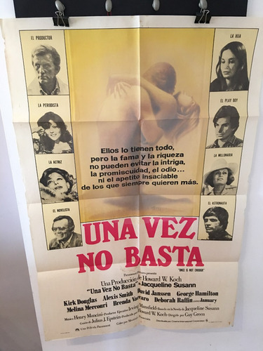 Afiche Original De Cine - Una Vez No Basta