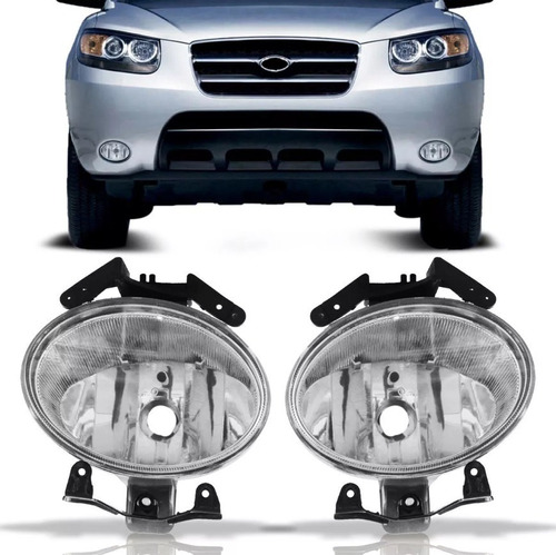 Juego Faros Auxiliar P/ Hyundai Santa Fe 2007 2008 2009 2010