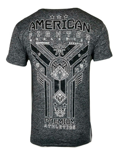 Imagen 3 de 3 de Remera American Fighter By Affliction Hilltop Grey