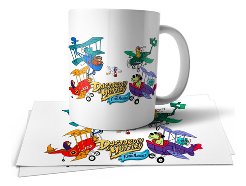 Dastardly Muttley Flying Machines Retro Taza Polimero T P E