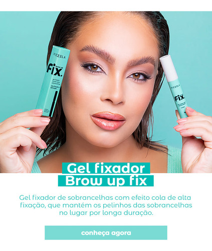 Brow Up Fix Vizzela - Gel Fixadora Sobrancelha Cor Incolor