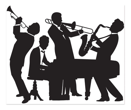 Beistle 20's Jazz Band Insta Mural Completo Decoracion Paed
