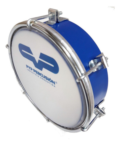Caseta Tamborin Pyp Percusion De 6 Pulgadas Color Blanco