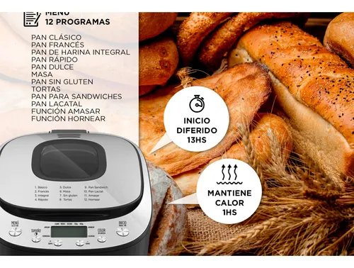Fabrica De Pan Smart Tek Bread Master 12 Programas Digital