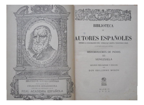 Historia De Indias Iii - Venezuela - Guillermo Morón