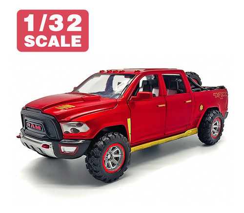 1:32 Dodge Ram Trx Pickup Metal Diecast Coches Modelo Coche