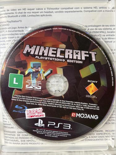 Jogo Minecraft Playstation 3 Edition Ps3 (Usado)