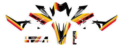 Calcomanias Stickers Honda Xr 150 Rojo